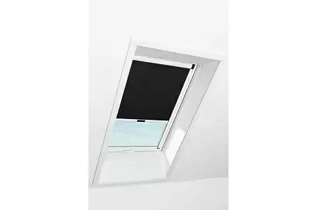 Штора рулонная затемняющая Roto ZRV M, 54x78, линии черный