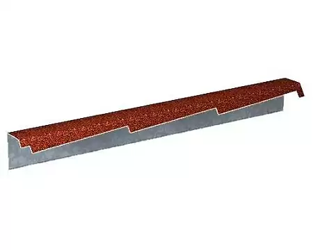 Фронтонная планка резная Gerard, правая, 1200 мм, redwood (161)