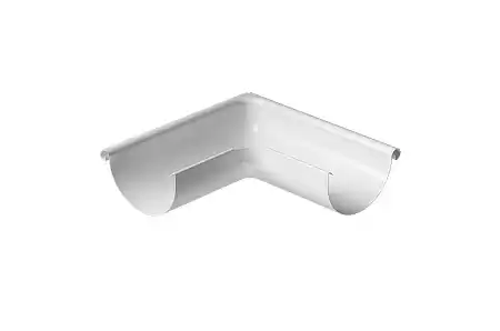 Угол внешний 90° Docke STAL PREMIUM D125, RAL 9010 пломбир