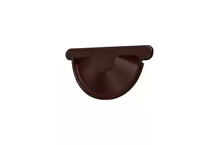 Заглушка торцевая универсальная D125/90 Grand Line PE Matt, RAL 8017 коричневый Заглушка торцевая универсальная D125/90 Grand Line PE Matt, RAL 8017 коричневый