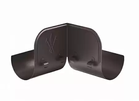 Ограничитель перелива угловой D150 Aquasystem Pural, 0,2 м, RR 32 темно-коричневый