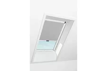 Штора рулонная затемняющая Roto ZRV M, 94x140, круги серый
