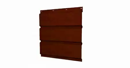 Софит металлический без перфорации Grand Line / Гранд Лайн, Print elite 0.45, цвет Cherry Wood Eco (Бразильская вишня эко)