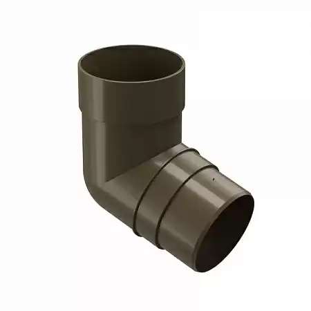Колено 72°, D85 мм Деке Премиум / Docke Premium, цвет каштан (Ral 8017)