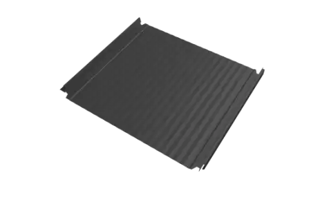 Кликфальц Double Pro Gofr Grand Line 0,45 PE с пленкой на замках RAL 7005 мышино-серый