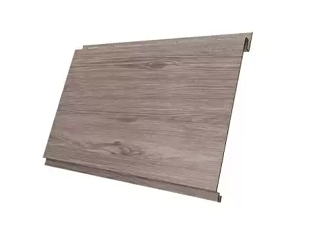 Металлический сайдинг Гранд Лайн / Grand Line профиль Вертикаль, Print elite 0.45, цвет White Wood (Беленый дуб)
