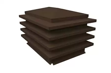 Дымник на трубу (колпак) елка Grand Line 915х395 мм, 0.45 PE, RAL 8017 (шоколад)