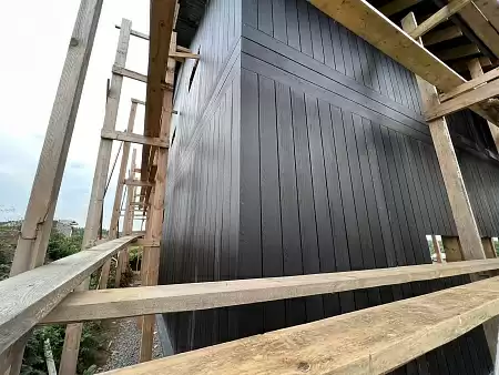 Фиброцементный сайдинг FCSPRO Вуд Клик, 3000x190x10 мм, F50 (Темный минерал) Фиброцементный сайдинг FCSPRO Вуд Клик, 3000x190x10 мм, F50 (Темный минерал)