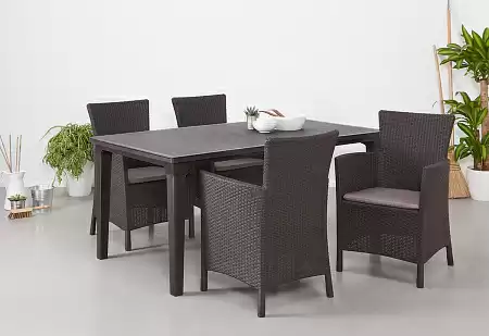 Кресло Iowa Allibert (Аллиберт), цвет коричневый