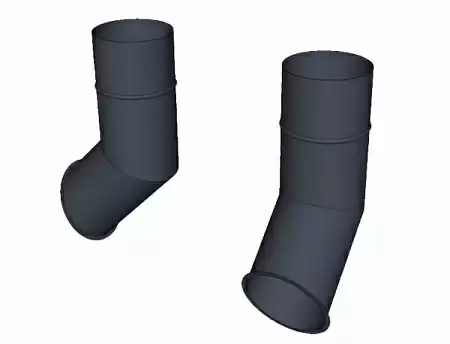 Отлив фальц D120 мм, Zn + порошк.покраска, цвет RAL 7024 (мокрый асфальт)