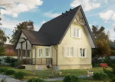 Фасадные панели Docke STANDARD Flemish, 1095х420 мм, желтый