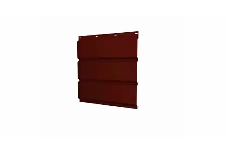 Софит металлический с центральной перфорацией Grand Line / Гранд Лайн, GreenCoat Pural Matt 0.5, цвет RR 29 красный (Ral 3009)