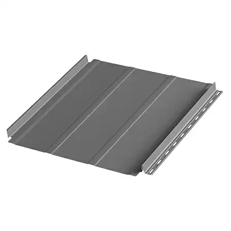 Профиль Aquasystem AQUACLICK Силуэт-2, Rooftop Кашемир PU, Zn275, RAL 7024 темно-серый