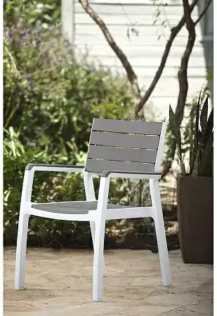 Стул Harmony armchair Keter (Кетер), цвет белый-капучино