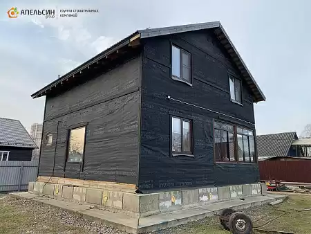 Монтаж сайдинга Docke LUX брус Кедр, Мурино