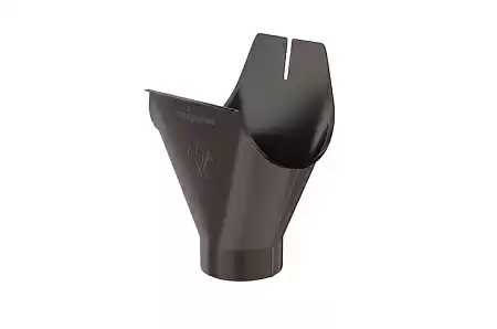 Воронка желоба D125/90 Aquasystem Комфорт PE, RR 32 темно-коричневый