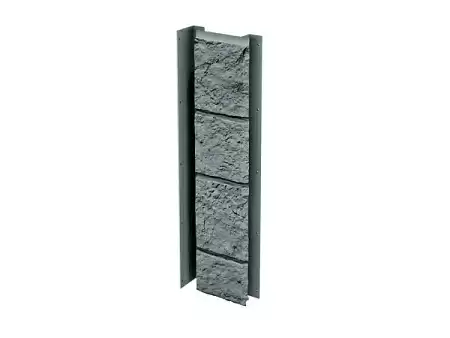 Угол внутренний (универсальная планка) Vox Solid Sandstone (под камень), светло-серый, 446х121 мм
