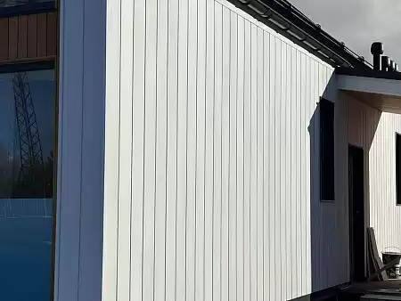 Фиброцементный сайдинг FCSPRO Смус Клик, 3000x190x10 мм, F01 (Белый минерал)