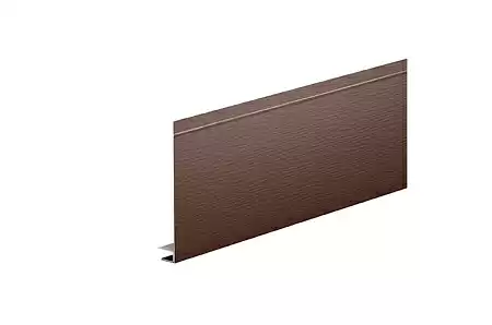 J-фаска увеличенная AQUASYSTEM, 0.45 PE Matt, Zn 140, 200x2000 мм, RAL 8017 коричневый