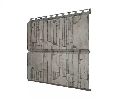 Металлический сайдинг Гранд Лайн / Grand Line профиль ЭкоБрус, Print elite 0.45, цвет Fine Stone (Камень)