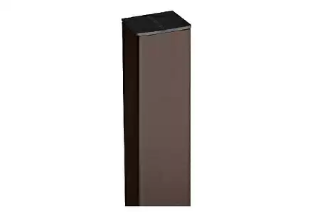 Столб 62х55х1,4х3000 Grand Line, 1,4 Zn, RR 32 темно-коричневый