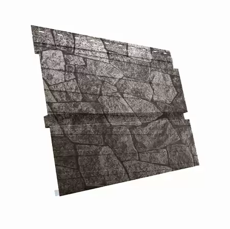 Металлический сайдинг Гранд Лайн / Grand Line профиль Квадро Брус, Print elite 0.45, цвет King Stone (Королевский камень)