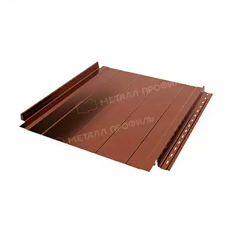Фальцевая панель Металл Профиль FASTCLICK-Н PURMAN 0.5, медный металлик Argillite