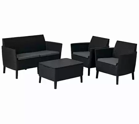 Дачная мебель Salemo set Allibert (Аллиберт), цвет графит