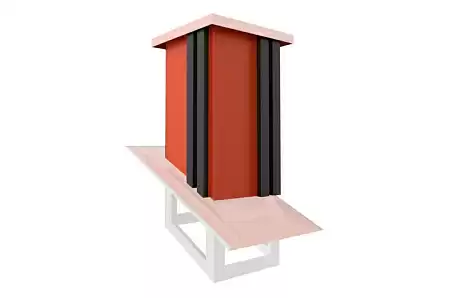 Кожух 4For Pipe Германия Лейпциг, 640х640 мм, титаноцинк