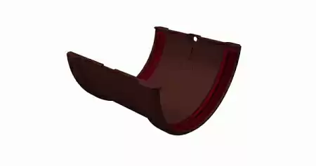 Соединитель желобов ПВХ Grand Line 120 мм, RAL 8017 шоколадный