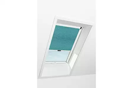 Штора рулонная затемняющая Roto ZRV M, 134x140, матрица бирюзовый