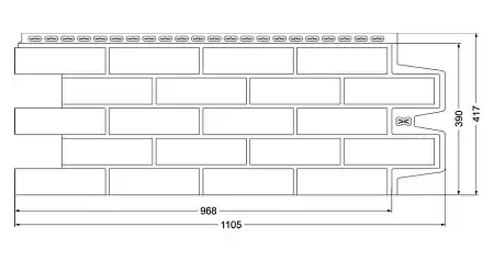 Угол Grand Line Design, Клинкерный кирпич 410х120 мм, шоколадный, со швом RAL 7006