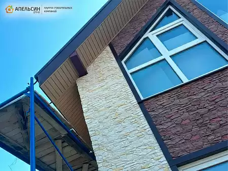 Подшив свесов фиброцементным сайдингом в д. Рапполово