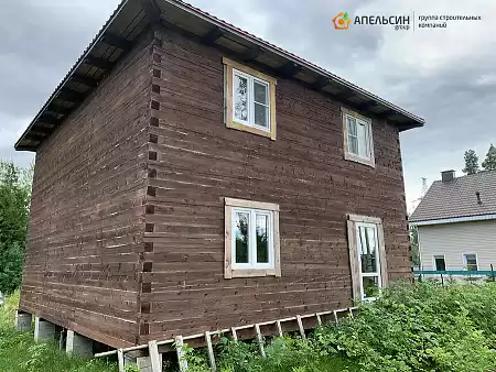 Монтаж фасада панелями Альта Профиль в КП Слобода