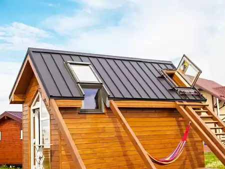 Кликфальц Mini Гранд Лайн / Grand Line, PE 0.45, цвет RAL 6002 (лиственно-зеленый)