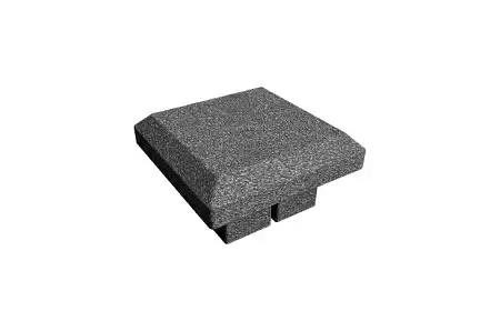 Колпак для столба GRINDERDECO, 120x120 мм, серый базальт