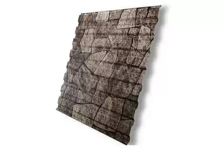 Профнастил С20А Гранд Лайн / Grand Line 0.45 Print elite Zn 140, цвет King Stone (Королевский камень)