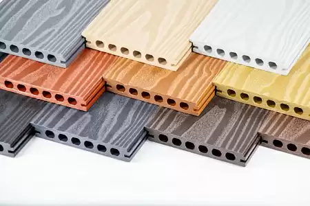 Бесшовная террасная доска из МПК, 140х25х3000, терракот