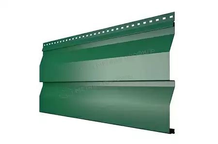Металлический сайдинг Металл Профиль Корабельная доска, 0.5 NormanMP, RAL 6005 зеленый мох