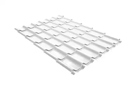 Волновой профиль Grand Line Modern, 0,45 Drap, Zn 140, RAL 9003 сигнально-белый