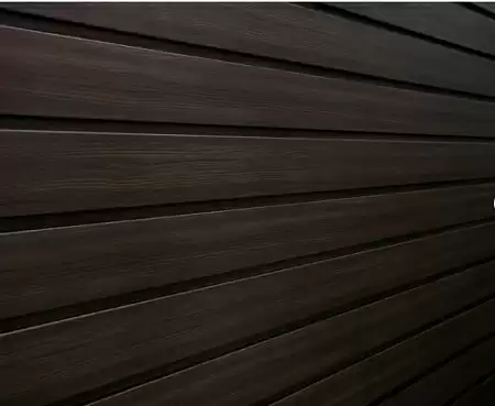 Металлический сайдинг Гранд Лайн / Grand Line профиль Квадро Брус, Print elite 0.45, цвет Choko Wood (Шоколадное дерево)