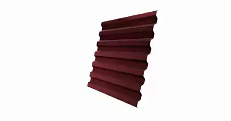 Профнастил С21R Гранд Лайн / Grand Line 0,45 Drap Zn 140, цвет RAL 3005 (красное вино)