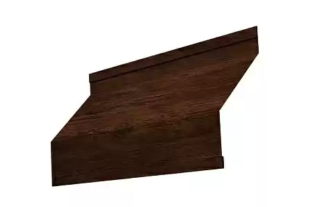 Ламель жалюзи Grand Line Milan, 0,45 Print Elite, гофрированная Cherry Wood