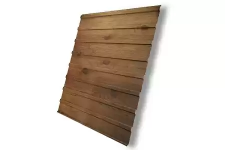 Профнастил С10А Гранд Лайн / Grand Line 0.45 Print elite Zn 140, цвет Nutwood (Орех)