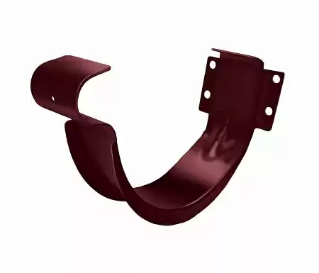 Крюк короткий полукруглый Optima Grand Line, покрытие PE, RAL 3005 красное вино