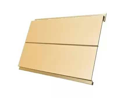 Металлический сайдинг Гранд Лайн / Grand Line профиль Вертикаль, Drap 0.45, цвет Ral 1014 (слоновая кость)