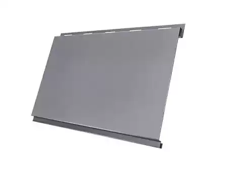 Металлический сайдинг Гранд Лайн / Grand Line профиль Вертикаль, Satin 0.5, цвет Ral 7004 (сигнально-серый)