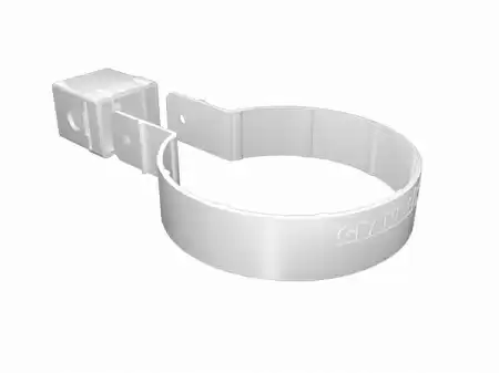Хомут трубы Kliker ПВХ Grand Line Premium, RAL 9003 белый