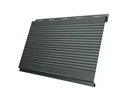 Металлический сайдинг Гранд Лайн / Grand Line профиль Вертикаль, PE 0.45, цвет Ral 7005 (серая мышь)