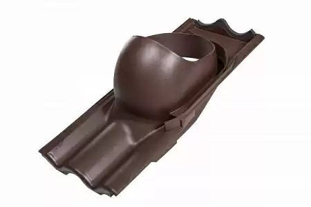 XL-проходной элемент XL-TIILI для цементно-песчаной черепицы Vilpe (Вилпе), коричневый